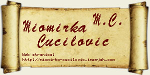 Miomirka Čučilović vizit kartica